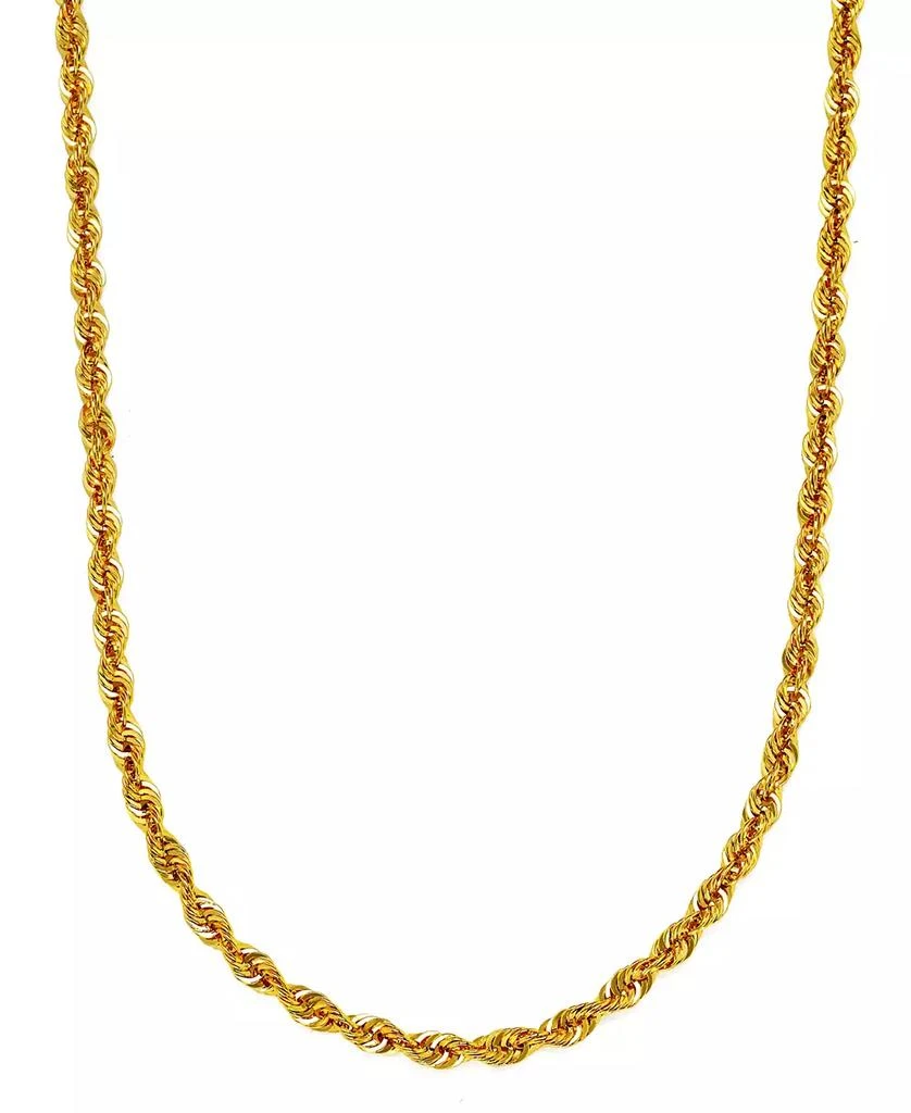 商品Macy's|Sparkle Rope Link 20" Chain Necklace (3.6mm) in 14k Gold,价格¥4488,第1张图片