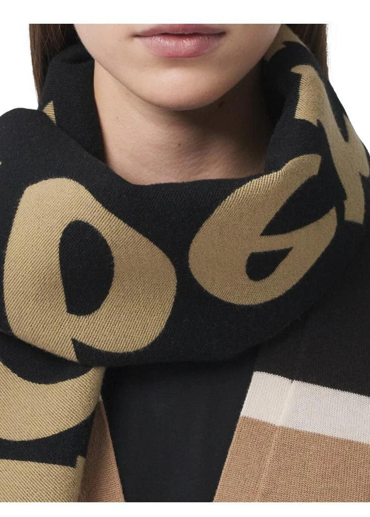 商品Burberry|Logo wool silk jacquard scarf,价格¥2866,第4张图片详细描述