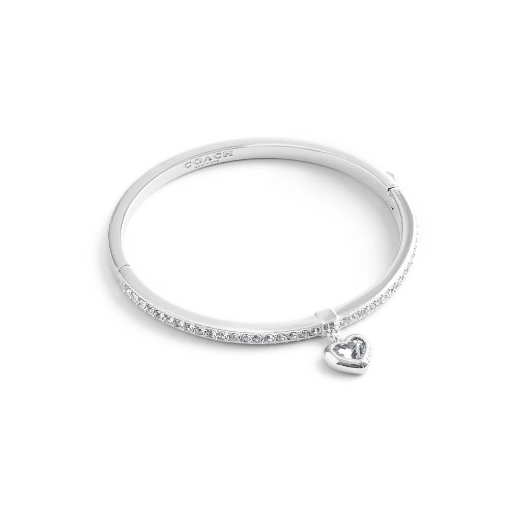 商品Coach|Stone Heart Charm Bangle Bracelet,价格¥919,第1张图片