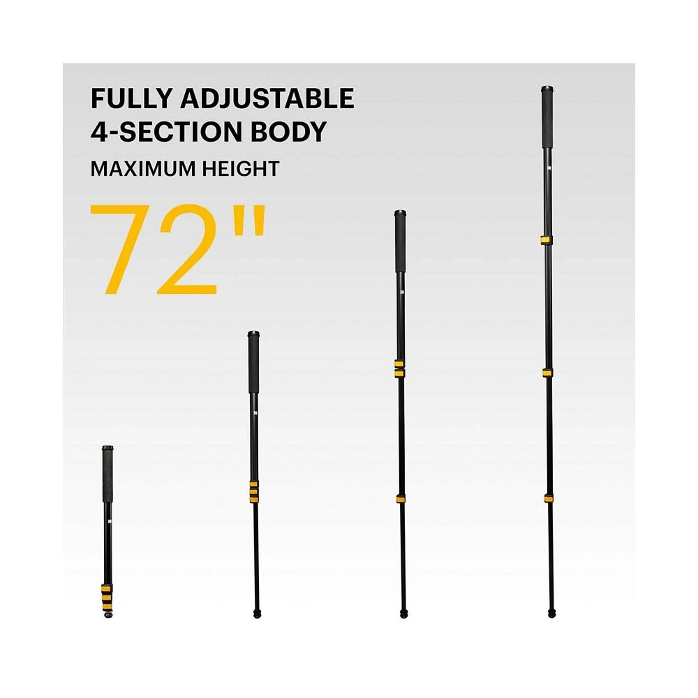 商品Kodak|72 in Portable Lightweight Aluminum Monopod W/Smartphone Adapter,价格¥186,第2张图片详细描述