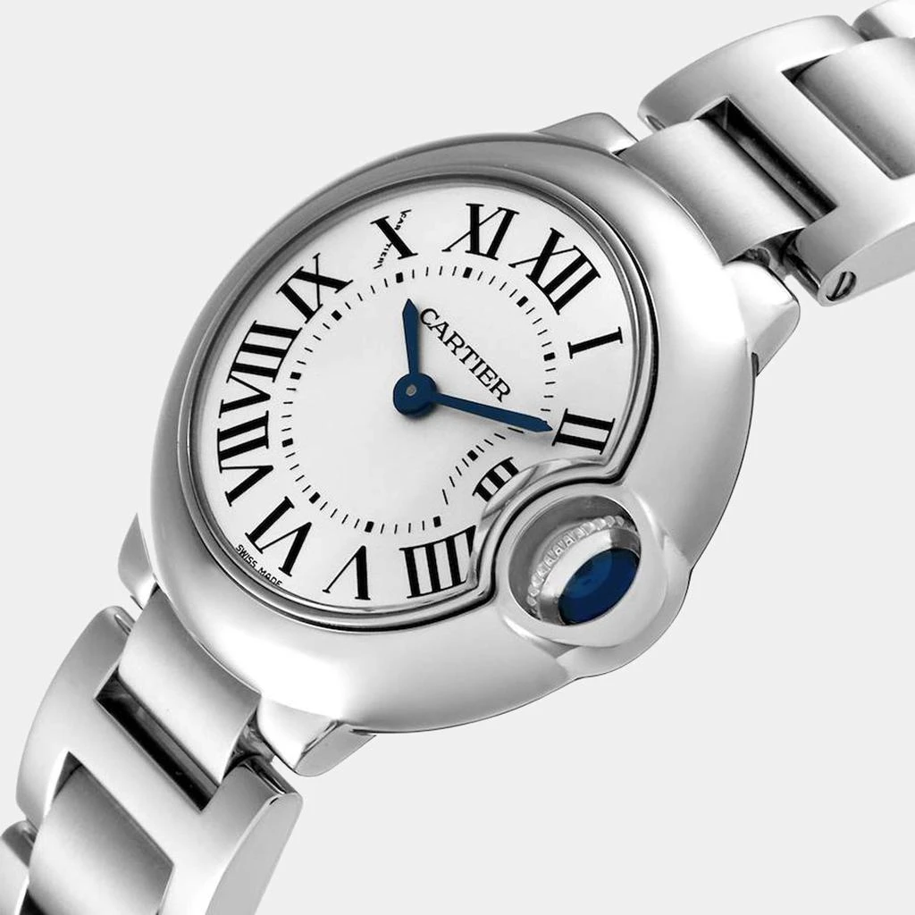 商品[二手商品] Cartier|Cartier Silver Stainless Steel Ballon Bleu W69010Z4 Women's Wristwatch 28 mm,价格¥31597,第2张图片详细描述