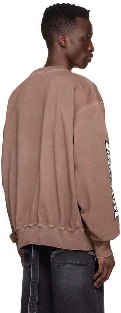 商品We11done|Brown Cotton Sweatshirt,价格¥914,第3张图片详细描述