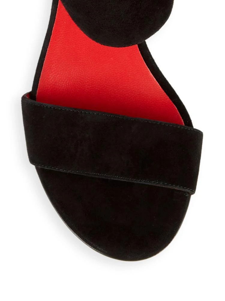 商品Stuart Weitzman|Getonup Suede Open-Toe Sandals,价格¥947,第3张图片详细描述