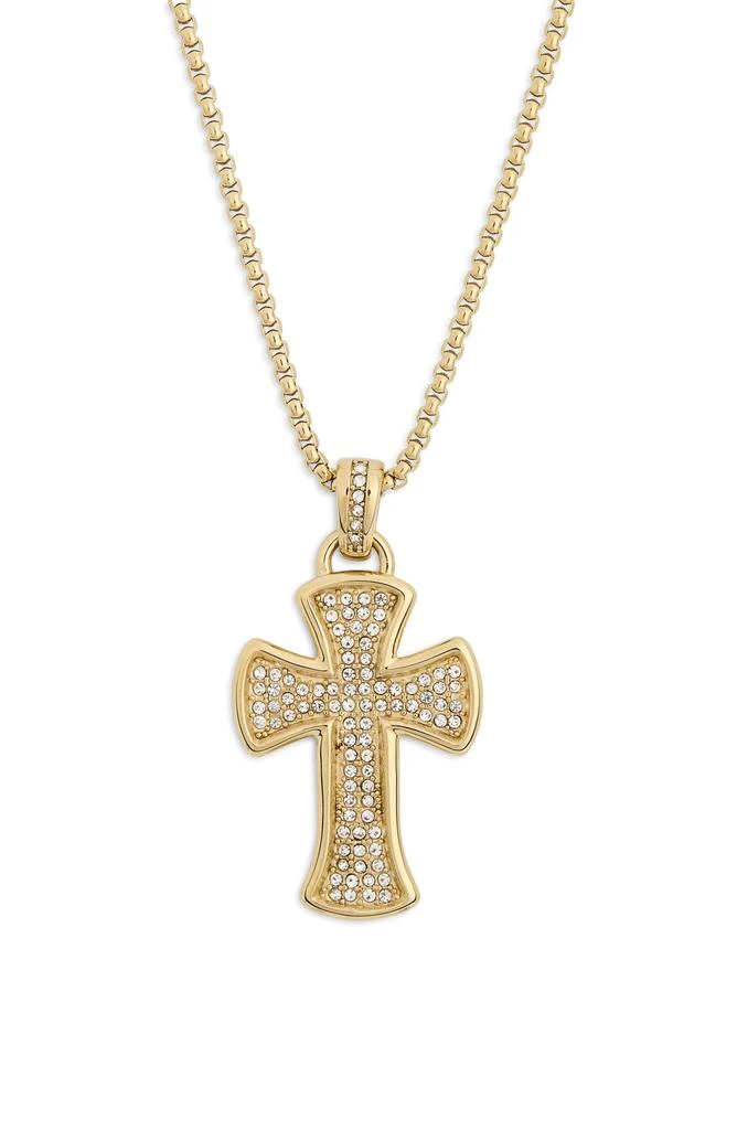 商品American Exchange|Men's Pavé Cross Pendant Necklace,价格¥74,第1张图片