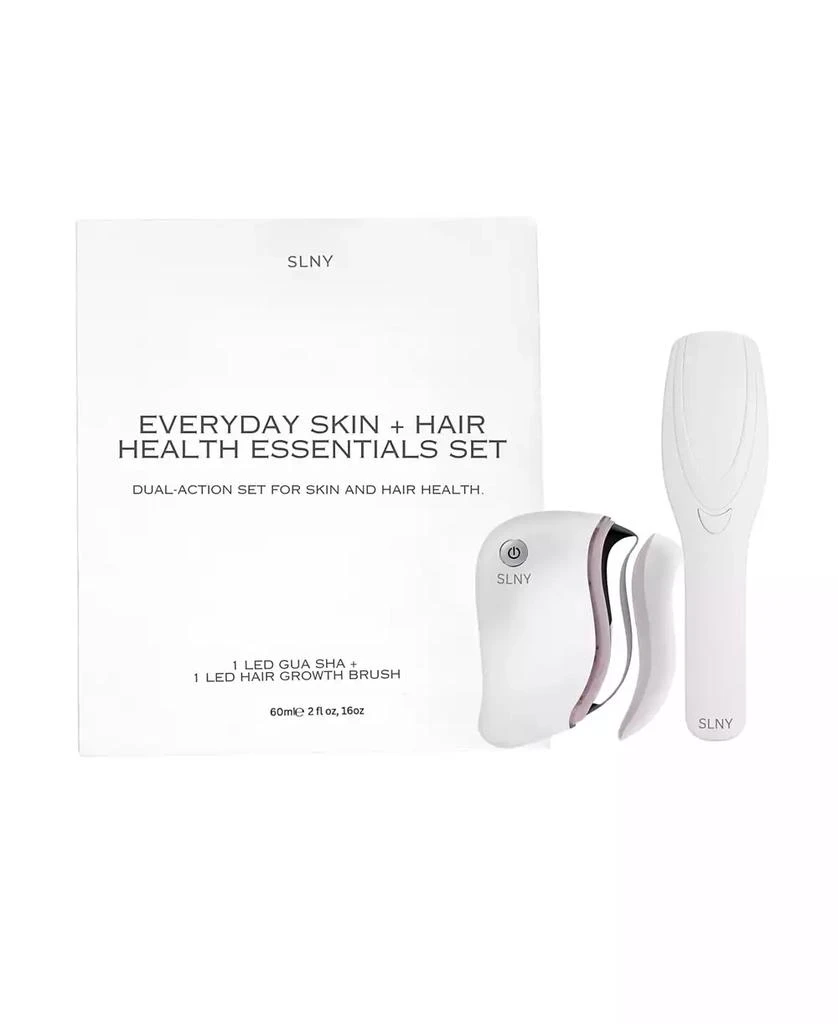 商品Solaris Laboratories NY|LED Hairbrush and Gua Sha Skin Hair Health Set,价格¥898,第1张图片