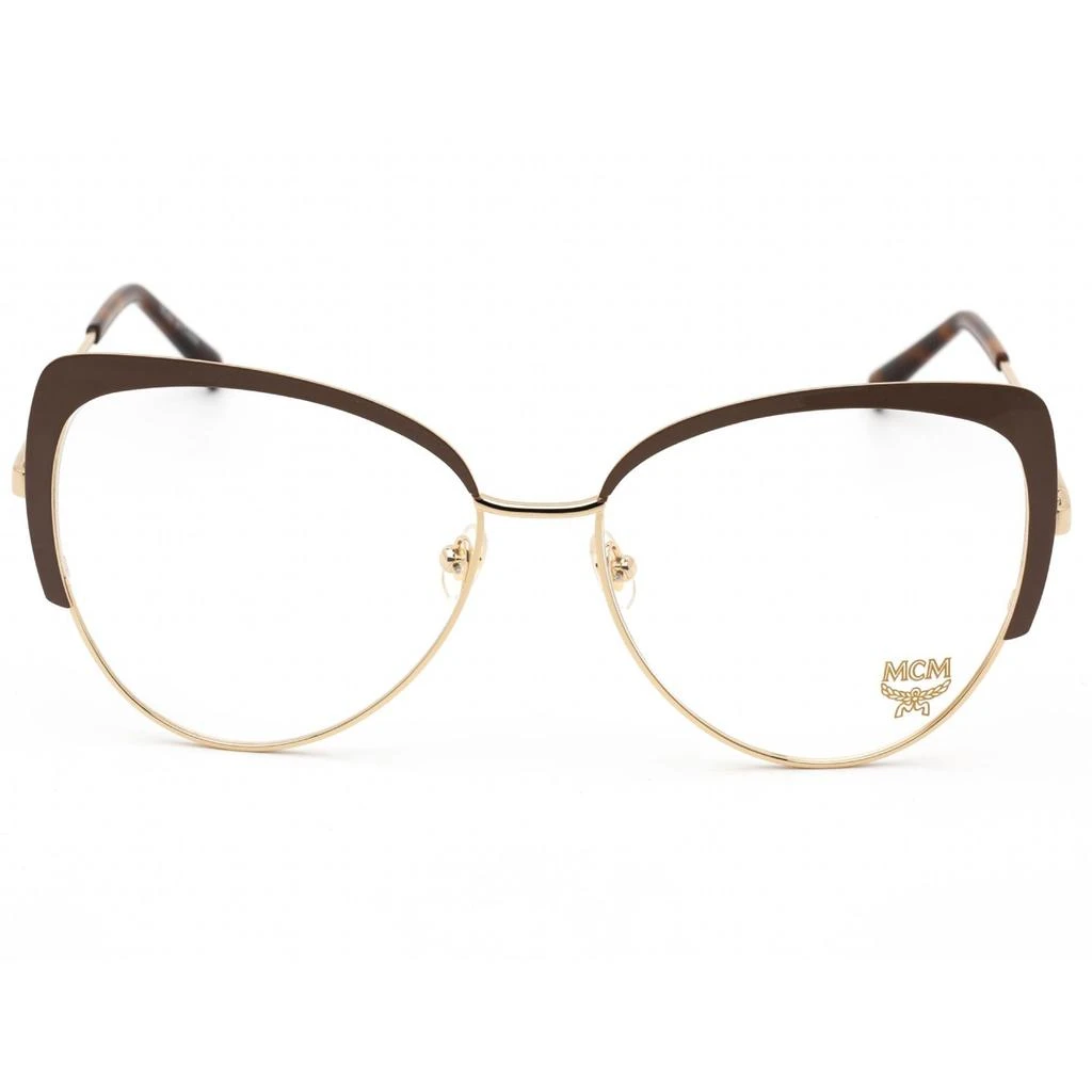 商品MCM|MCM Women's Eyeglasses - Clear Demo Lens Shiny Gold/Nude Cat Eye Frame | MCM2128 737,价格¥440,第2张图片详细描述