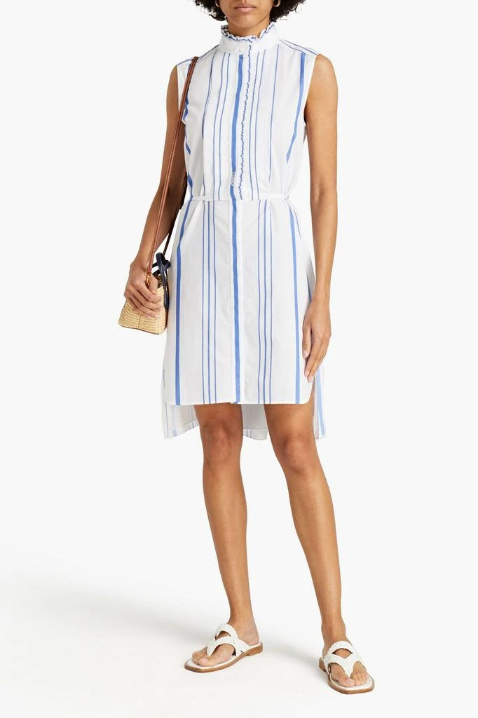 商品Chloé|Crepe-paneled striped cotton-jacquard mini dress,价格¥2628,第4张图片详细描述