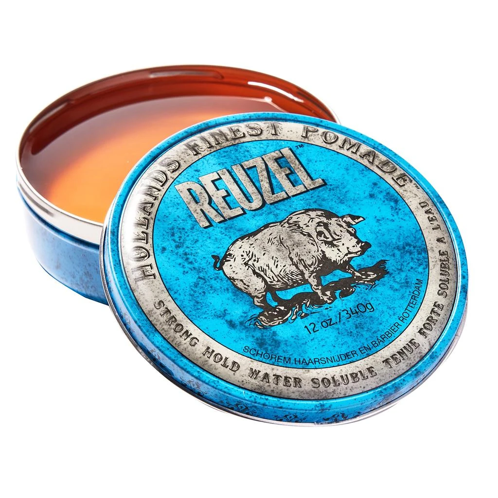 商品Reuzel|Blue Strong Hold Water Soluble Pomade by  for Men - 12 oz Pomade,价格¥342,第1张图片