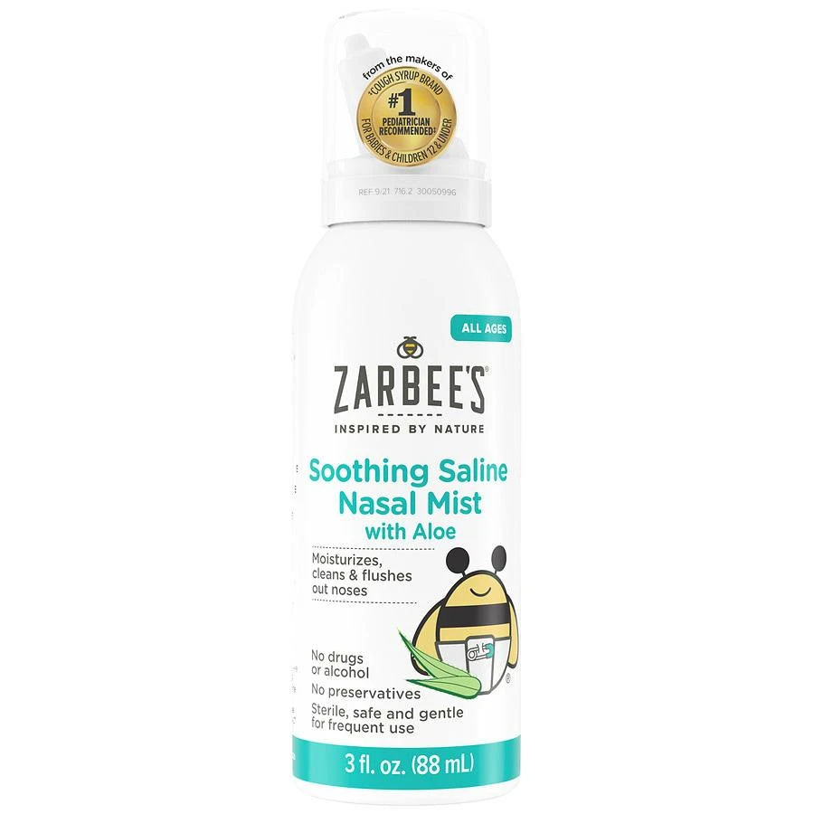 商品ZarBee's Naturals|含芦荟不含香料的舒缓盐水鼻雾 ,价格¥75,第1张图片