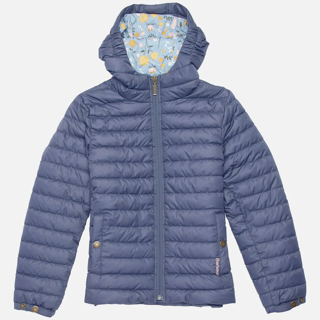 Barbour Girls' Cranmore Hooded Quilted Jacket - Summer Navy/Folky Floral 商品