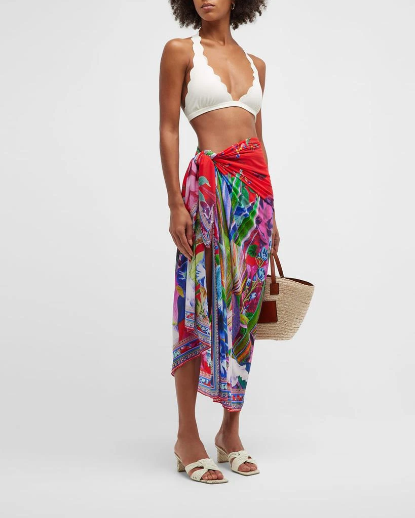 商品Camilla|Birds Of A Feather Long Sarong Coverup,价格¥978,第3张图片详细描述