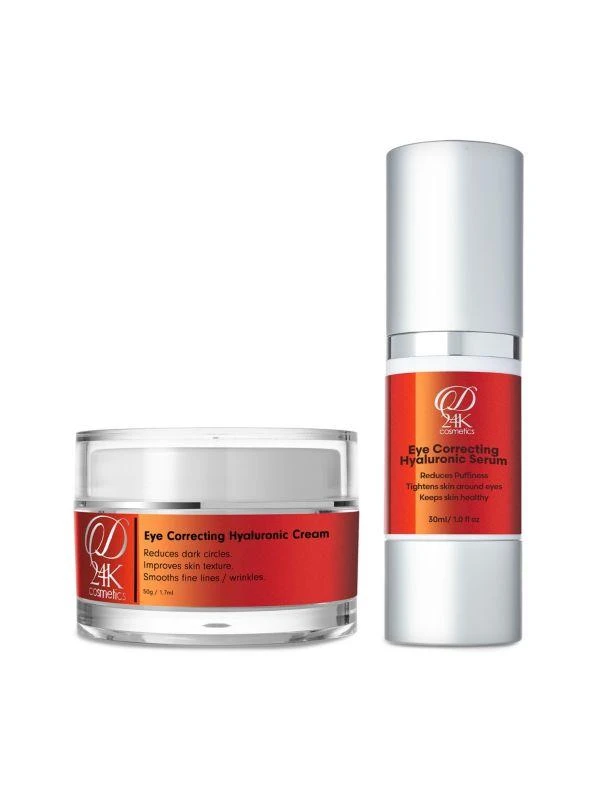 商品D24K Cosmetics|Eye Correcting Hyaluronic Cream & Serum Set,价格¥554,第1张图片