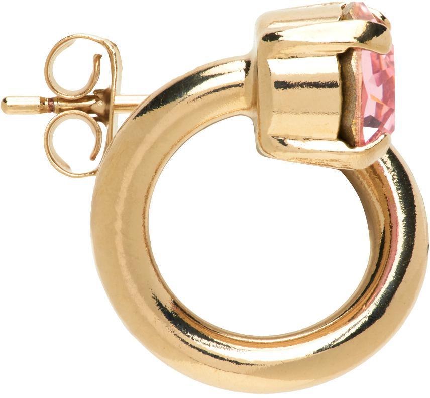 商品Justine Clenquet|Gold & Pink Vickie Earrings,价格¥485,第4张图片详细描述