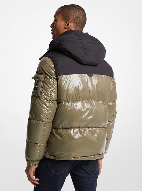 商品Michael Kors|Roseville Quilted Ciré Nylon Puffer Jacket,价格¥853,第4张图片详细描述