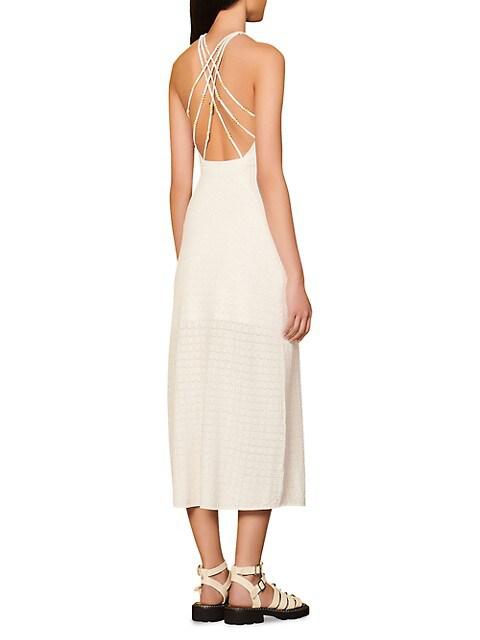 Yvana Pointelle-Knit Midi Dress商品第3张图片规格展示
