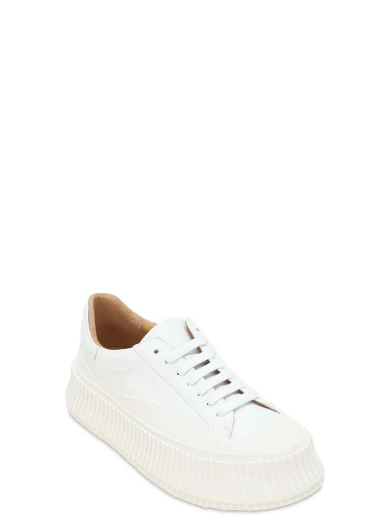 商品Jil Sander|40mm Vulcanized Leather Sneakers,价格¥5336,第3张图片详细描述