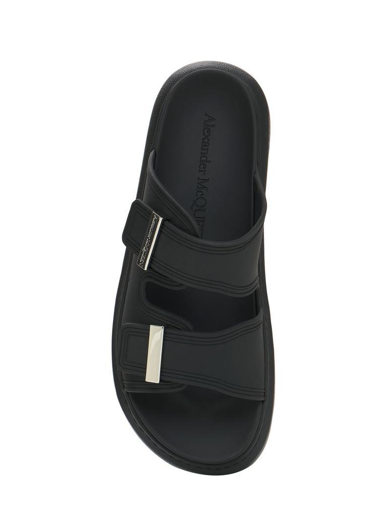 商品Alexander McQueen|50mm Rubber Slide Sandals,价格¥2537,第7张图片详细描述