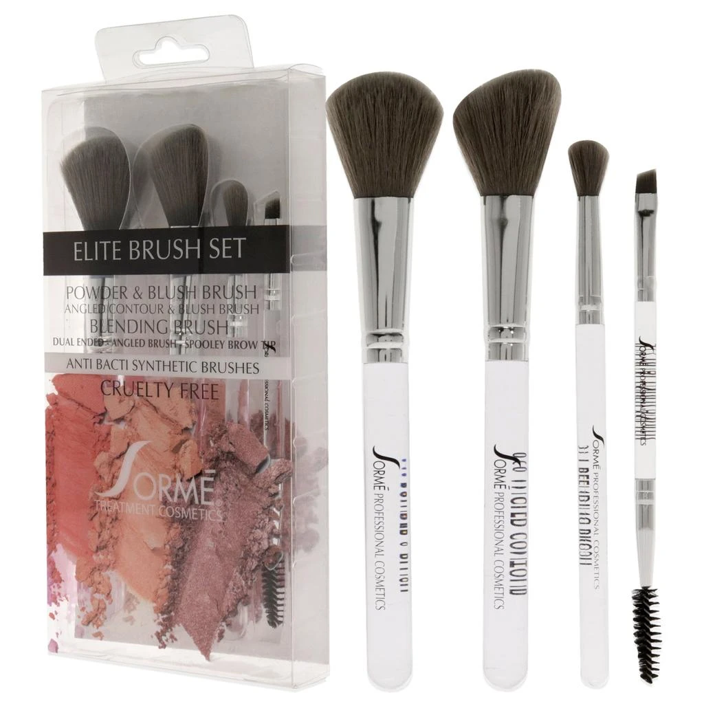 商品Sorme Cosmetics|Elite Brush Set by  for Women - 4 Pc Powder and Blush Brush - 968, Angled Contour and Blush Brush - 969, Blending Brush - 971, Dual Ended Angled Brush - 972,价格¥144,第3张图片详细描述