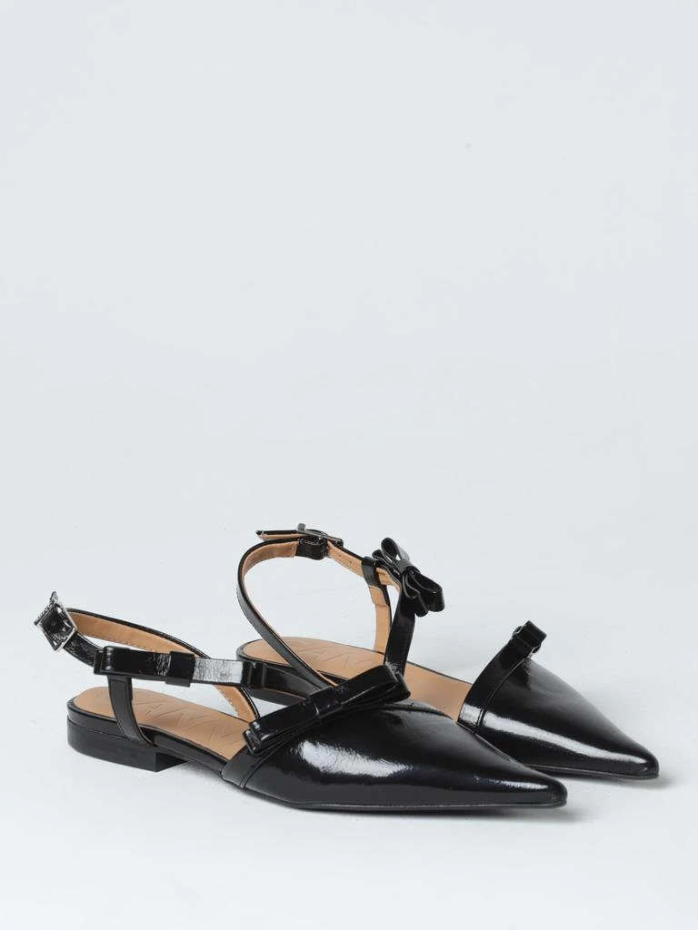 商品Ganni|Ganni patent leather ballerinas with bows,价格¥1257,第2张图片详细描述