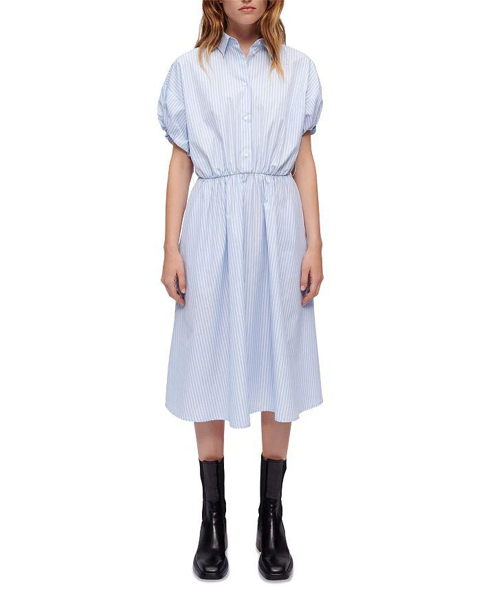 商品Maje|Ririsa Striped Shirt Dress  ,价格¥1559,第1张图片