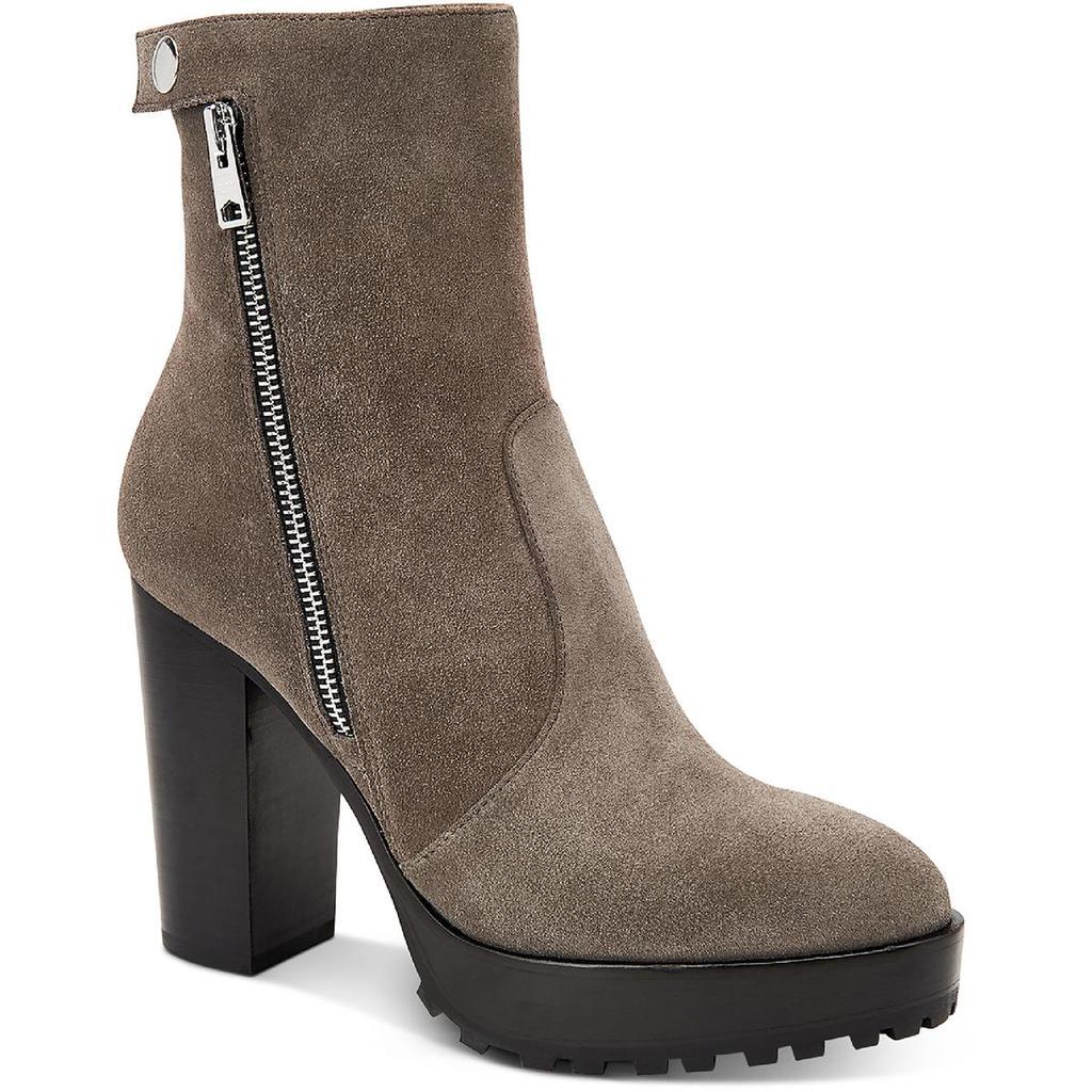 商品ALL SAINTS|All Saints Womens Ana Leather Block Heel Ankle Boots,价格¥2154,第1张图片