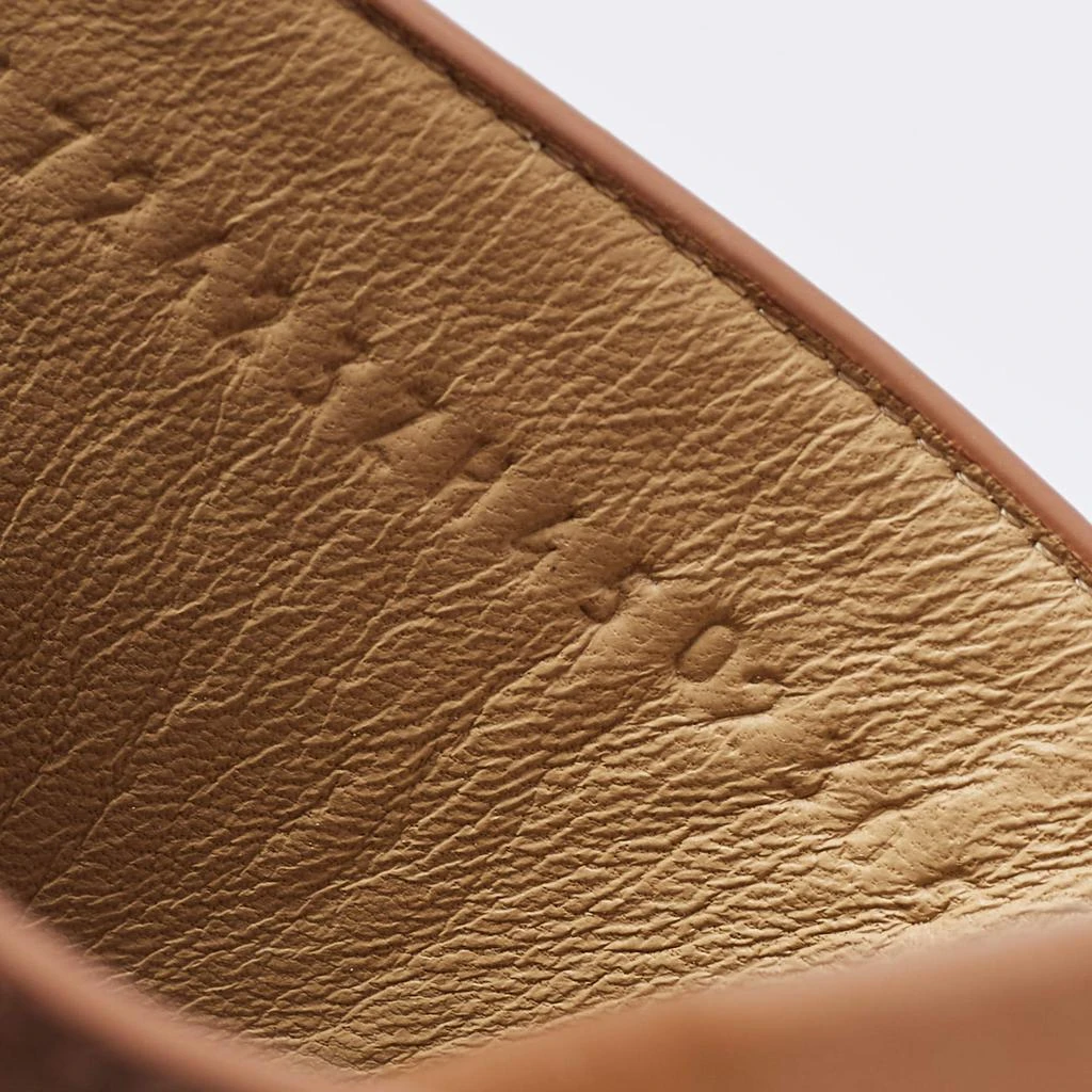 Hermes Brown Leather Pharaon Slides Size 45 商品