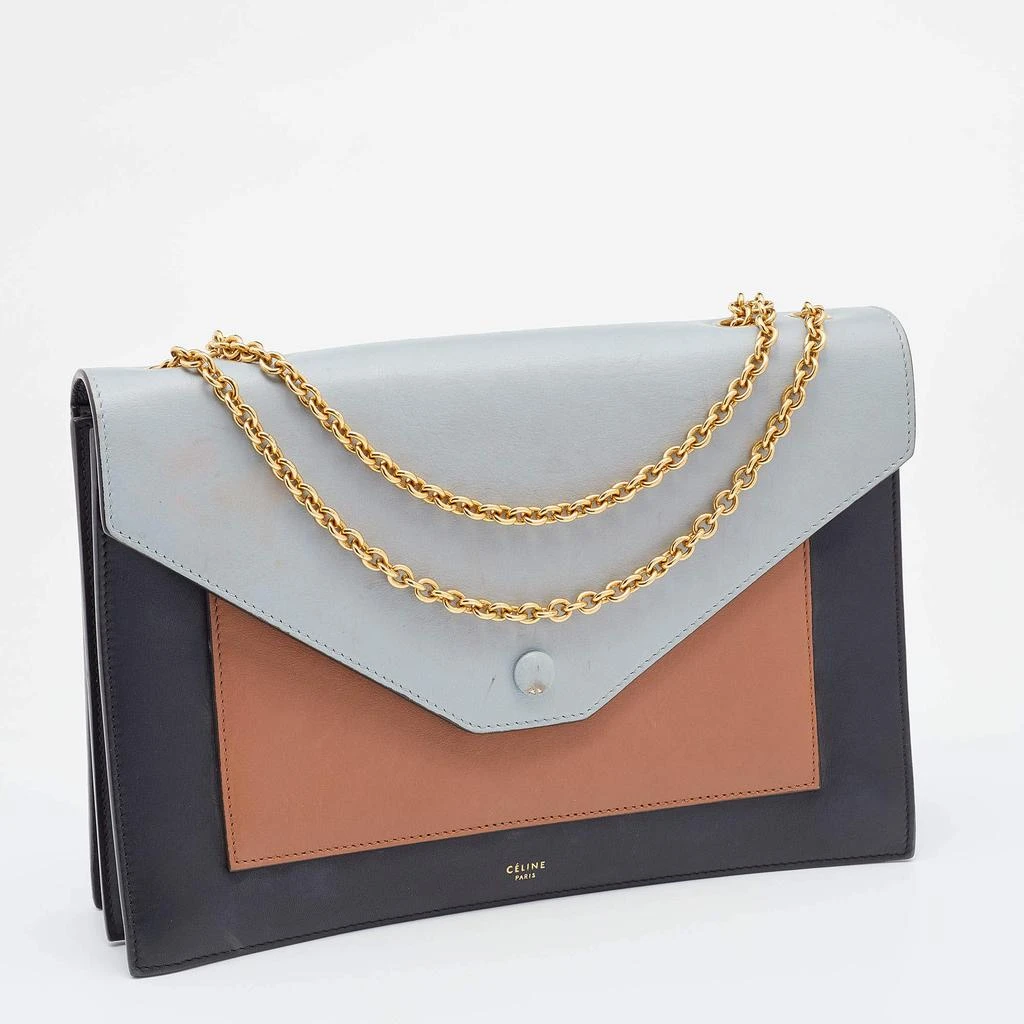 商品[二手商品] Celine|Celine Multicolor Leather Pocket Envelope Shoulder Bag,价格¥3092,第3张图片详细描述