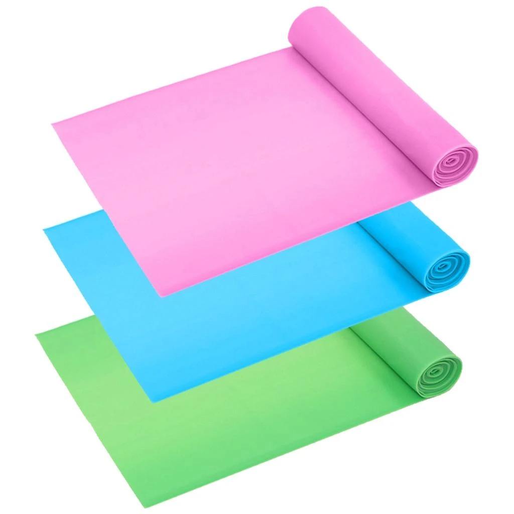 商品Global Bazaar|3-Pack Yoga Resistance Bands Non-Toxic 3 Tension Levels,价格¥191,第1张图片
