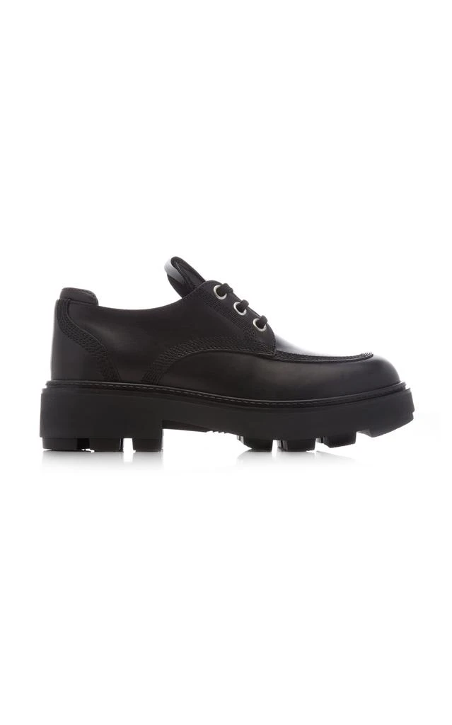 商品Miu Miu|Miu Miu - Logo-Detailed Leather Loafers - Black - IT 40 - Moda Operandi,价格¥6868,第1张图片