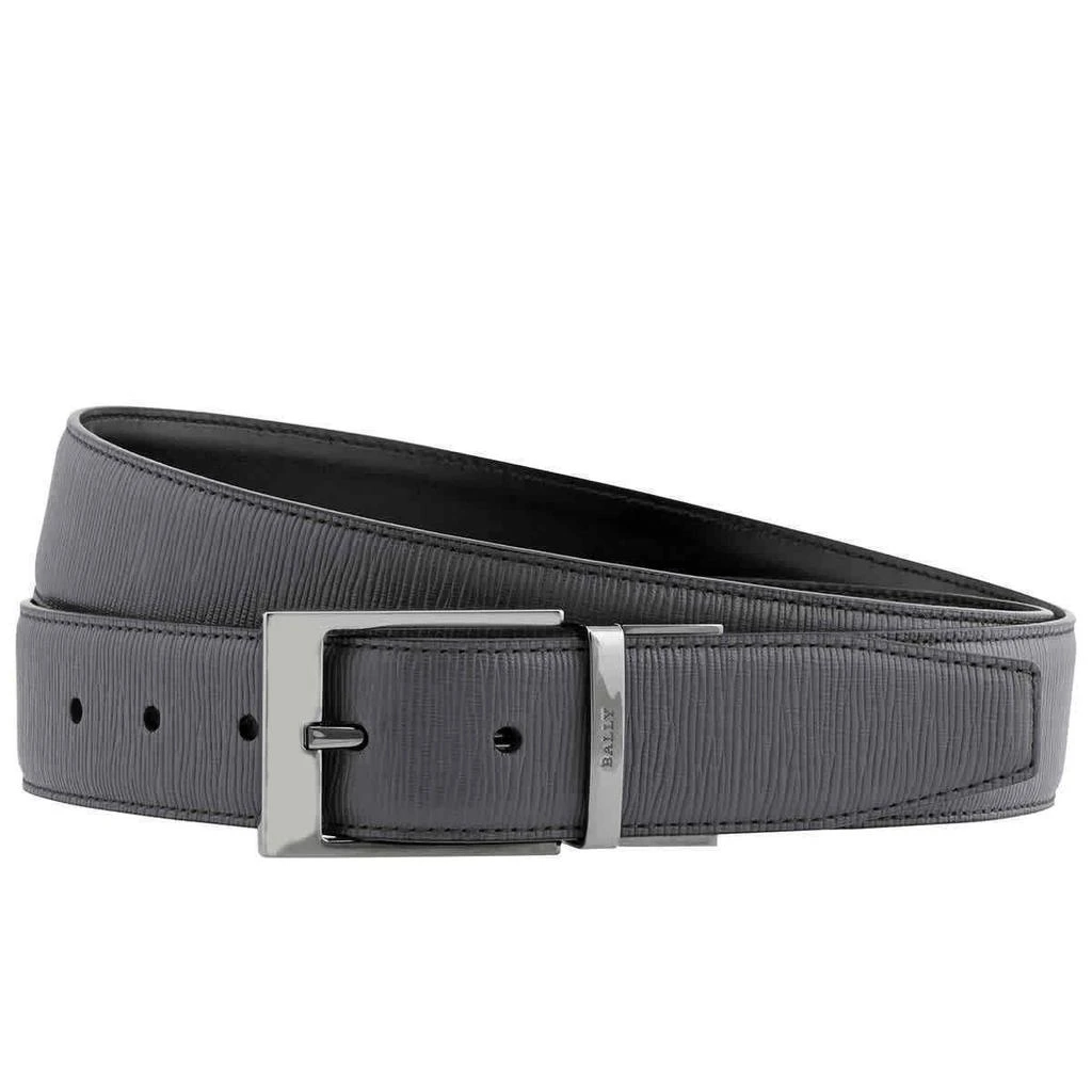 商品Bally|NEW Bally Seret Men's 6232329 Grey Leather 110cm Belt MSRP,价格¥1618,第1张图片