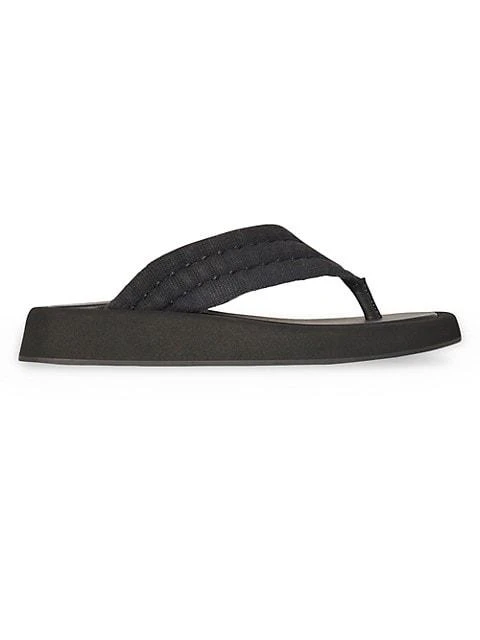 商品The Row|Ginza Quilted Canvas Flip Flops,价格¥1387,第1张图片