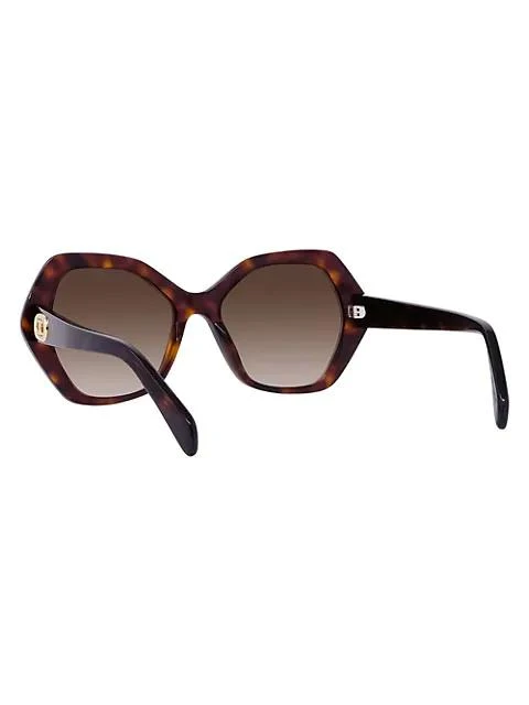商品Celine|56MM Plastic Hexagonal Sunglasses,价格¥3121,第5张图片详细描述