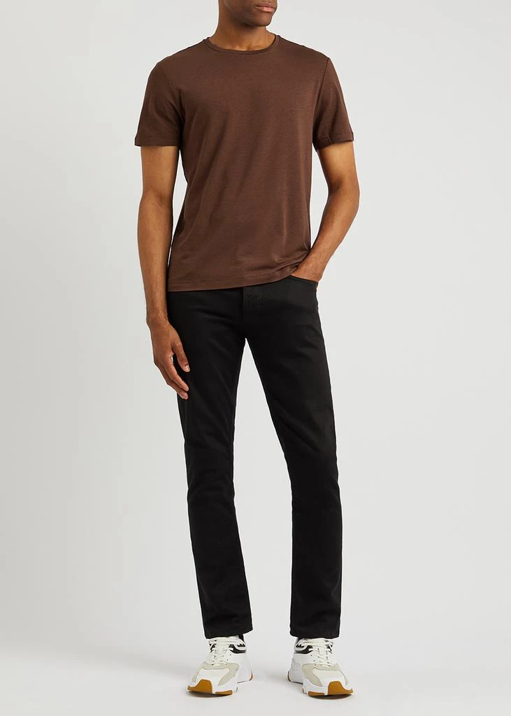 商品Paige|Cash burgundy stretch-jersey T-shirt,价格¥472,第4张图片详细描述