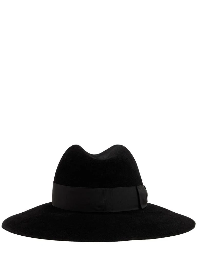商品BORSALINO|Sophie Velvet Brimmed Hat,价格¥2718,第4张图片详细描述
