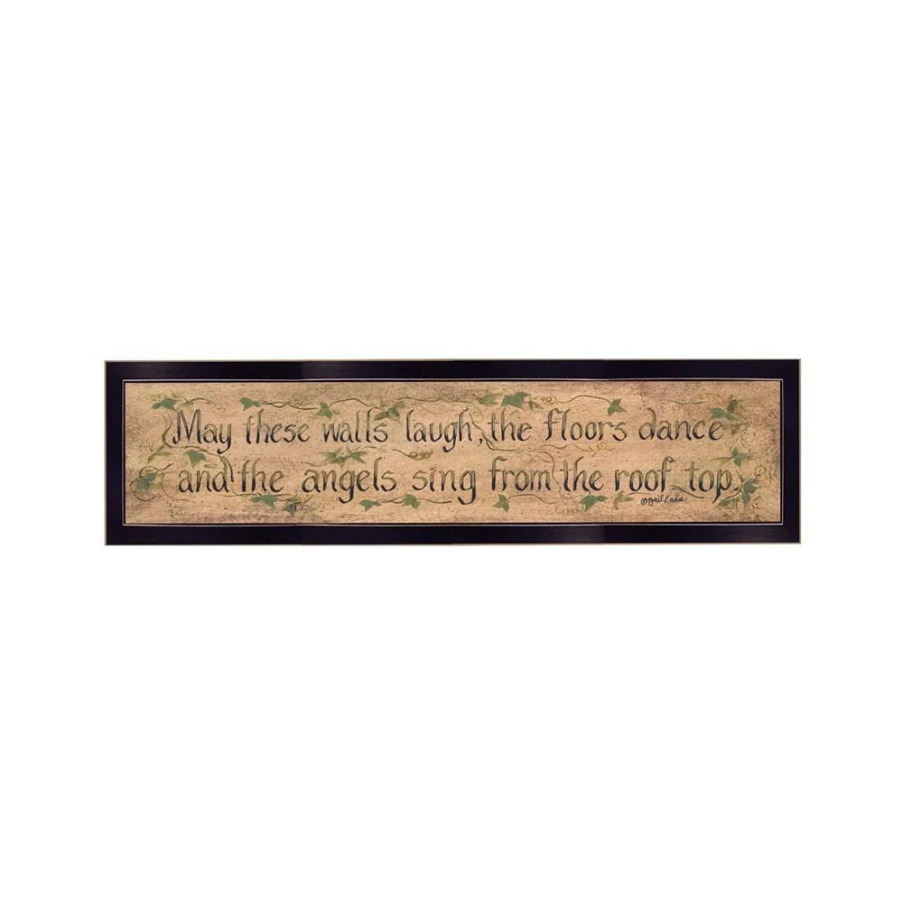 商品Trendy Décor 4U|Trendy Decor 4U Angels Sing by Gail Eads, Reay to Hang Framed Print, Black Frame, 20" x 6",价格¥492,第1张图片