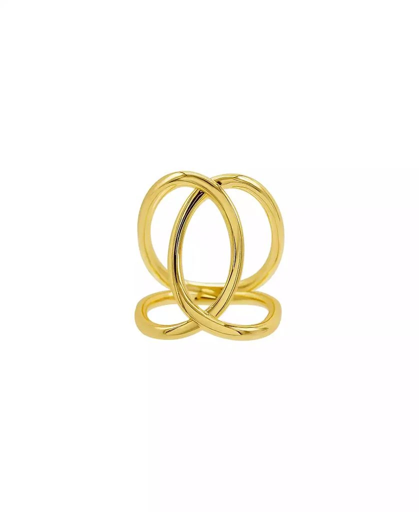 商品ADORNIA|14K Gold-Plated Tall Infinity Ring,价格¥218,第2张图片详细描述