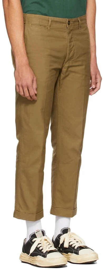 商品VisVim|Tan High Water Chino Trousers,价格¥5630,第2张图片详细描述