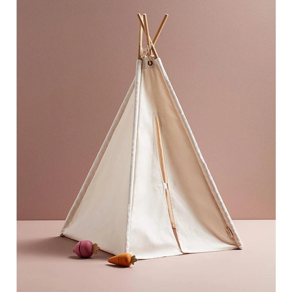 商品Kids Concept|Kids Concept Mini Tipi Tent - Off White,价格¥346,第2张图片详细描述