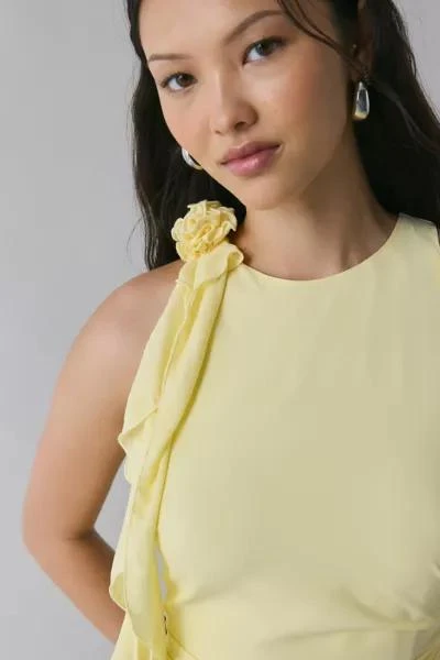 商品Bardot|Bardot Ivana Rosette Cascading Ruffle Georgette Mini Dress,价格¥1122,第2张图片详细描述