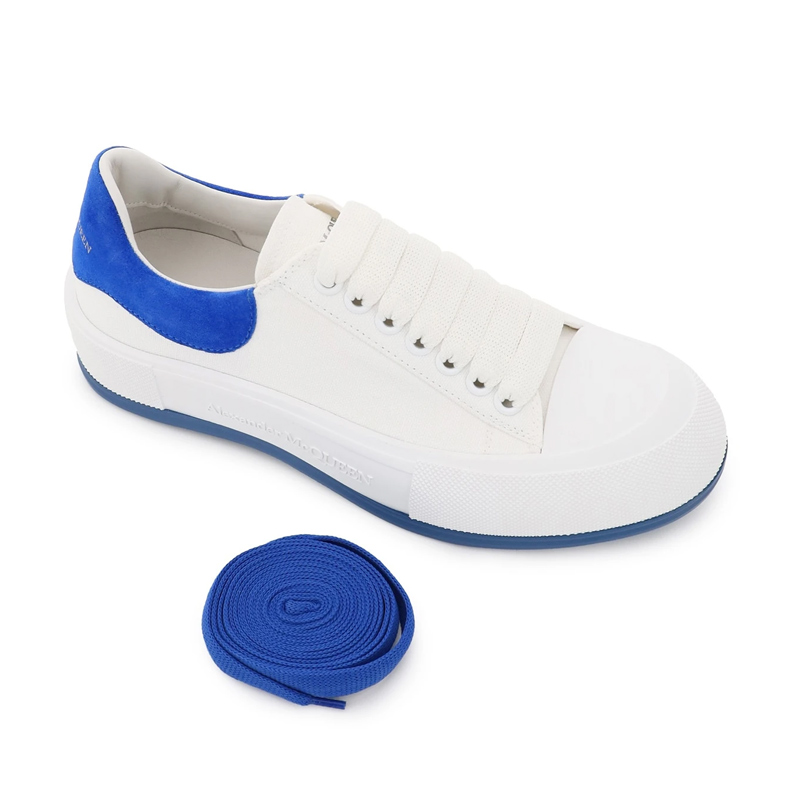 ALEXANDER MCQUEEN 白色男士帆布鞋 654594-W4MV7-9255商品第3张图片规格展示