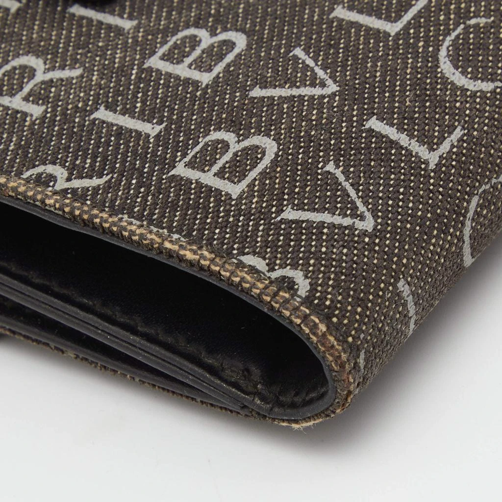 Bvlgari Black Logo Mania Denim Compact Flap Wallet 商品
