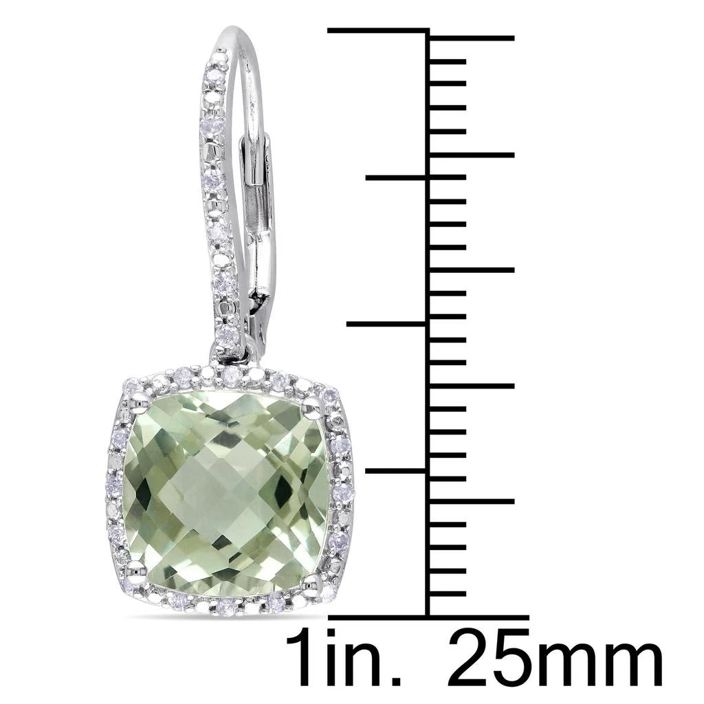商品Julianna B|Green Quartz and Diamond Earrings,价格¥2145,第2张图片详细描述