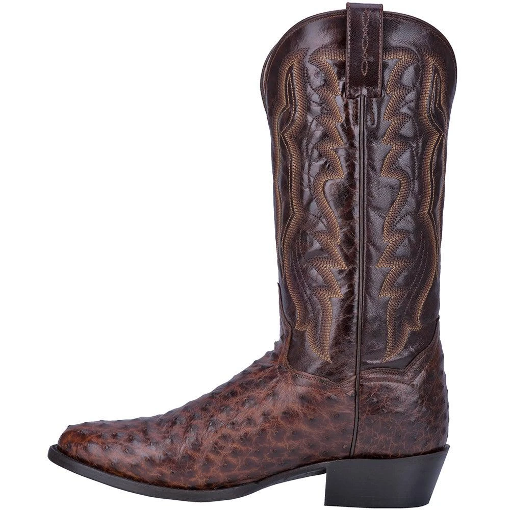 商品Dan Post Boots|Pershing Ostrich Round Toe Cowboy Boots,价格¥3543,第4张图片详细描述