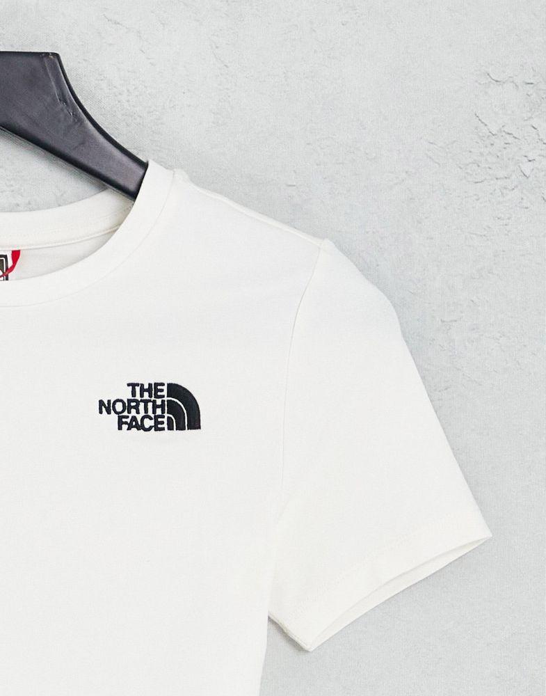 The North Face cropped t-shirt in white Exclusive at ASOS商品第4张图片规格展示