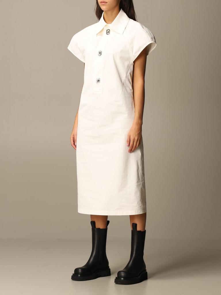 商品Bottega Veneta|Bottega Veneta half sleeve canvas dress,价格¥13241,第6张图片详细描述