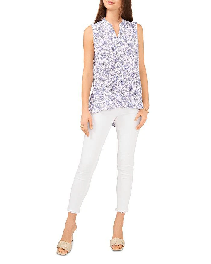 商品Vince Camuto|Floral Button Down Tunic Tank,价格¥154,第3张图片详细描述