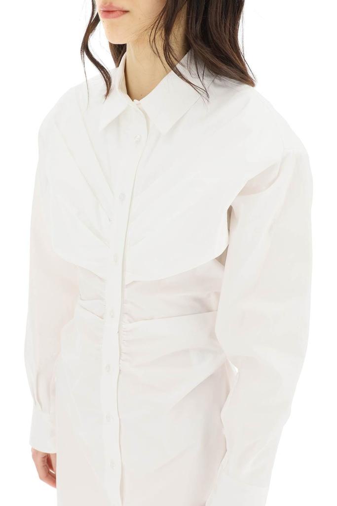 HOURGLASS DRAPED MINI SHIRT DRESS商品第5张图片规格展示