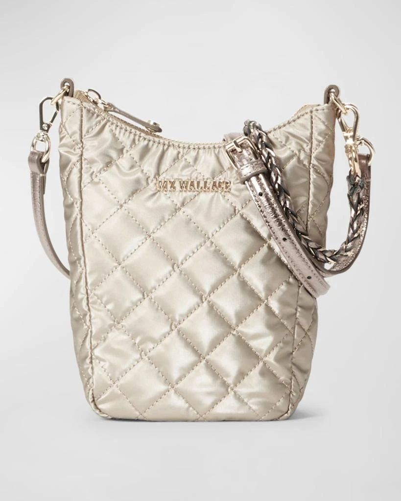 商品MZ Wallace|Crosby Go Metallic Quilted Crossbody Bag,价格¥1667,第1张图片