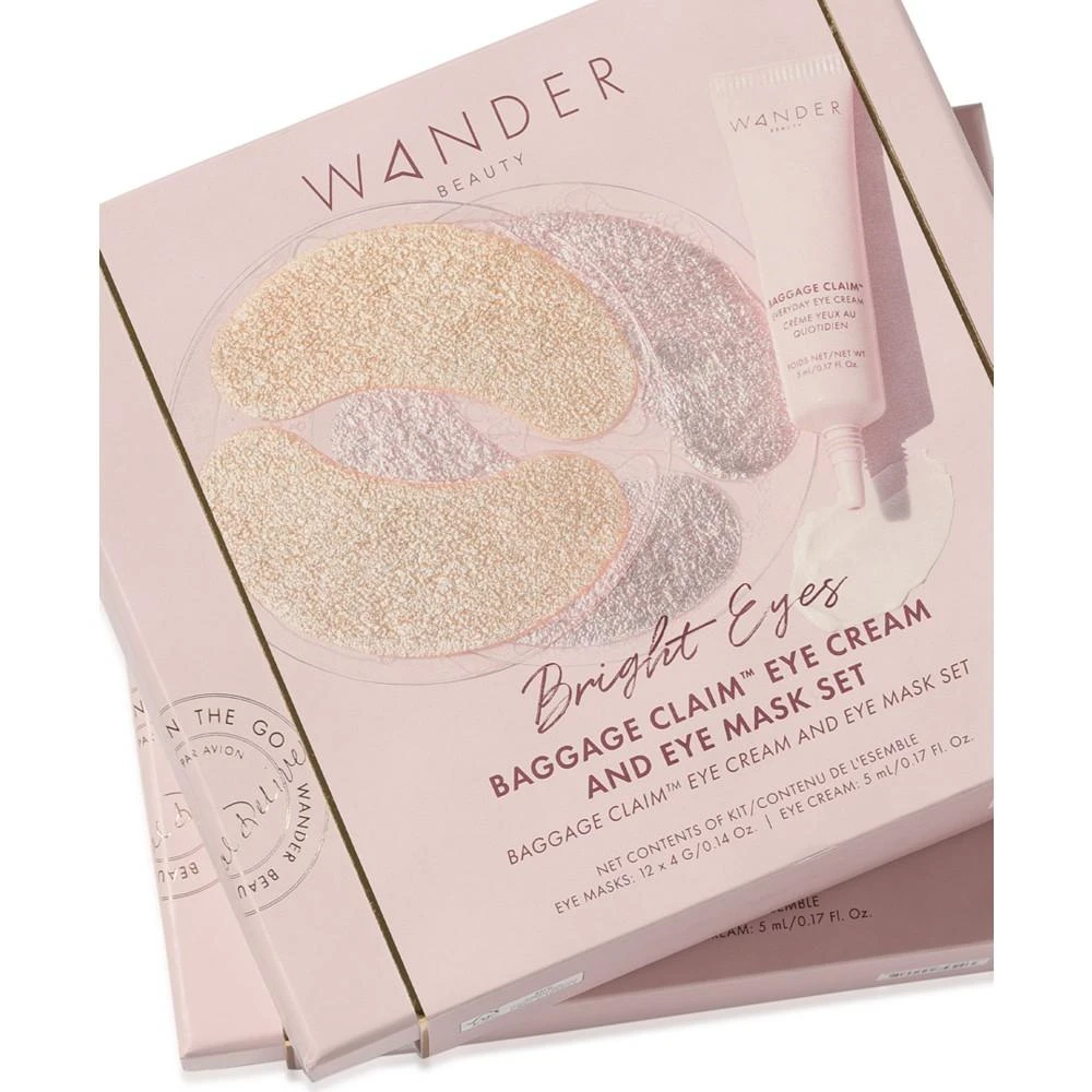 商品Wander Beauty|Bright Eyes Baggage Claim Eye Cream & Eye Mask Set,价格¥337,第2张图片详细描述