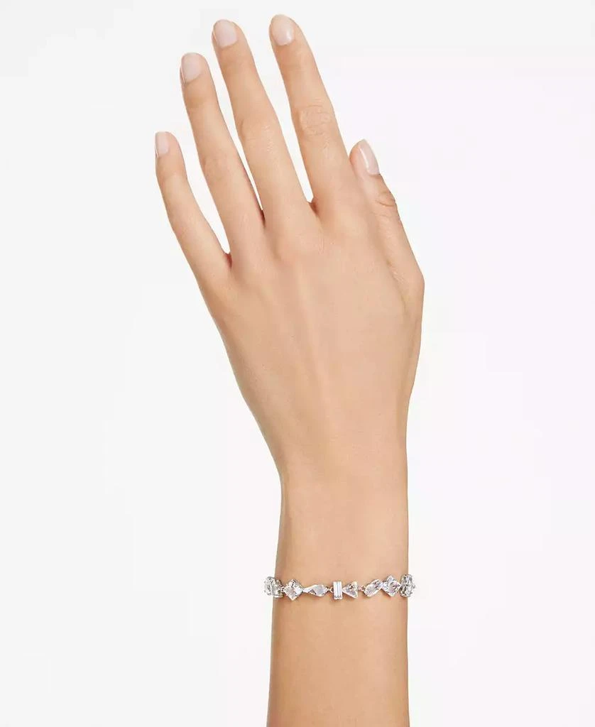商品Swarovski|Rhodium-Plated Mixed Crystal Flex Bracelet,价格¥1376,第5张图片详细描述